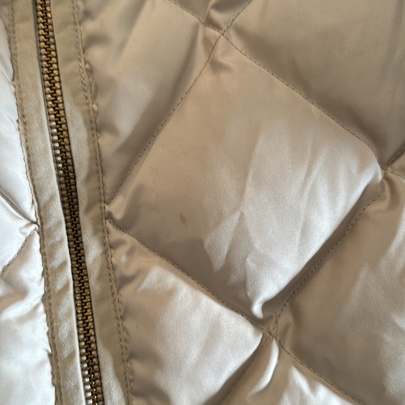 J. Crew Women’s Quilted Down Vest | Tan, Size Small | - Picture 3 of 5